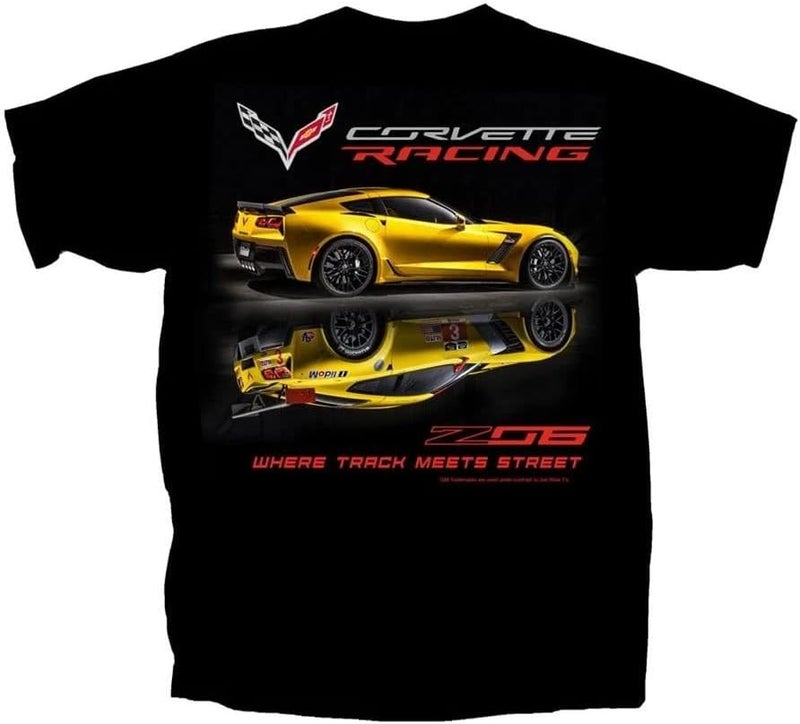 C7 Z06 Corvette Racing T-Shirt : Black